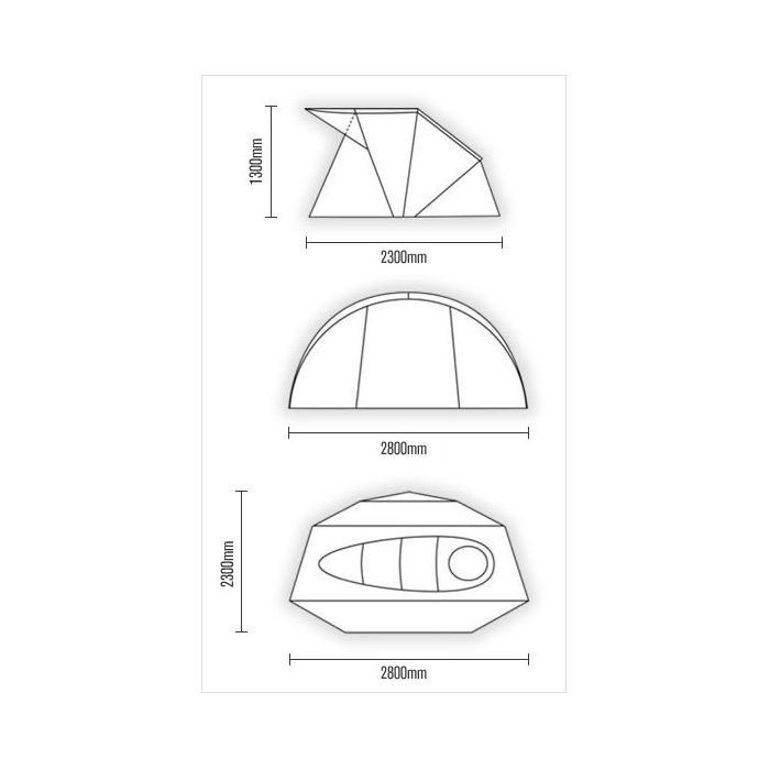 Aqua M3 Bivvy Dimensions