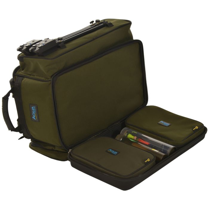 Aqua Black Series Deluxe Roving Rucksack Open