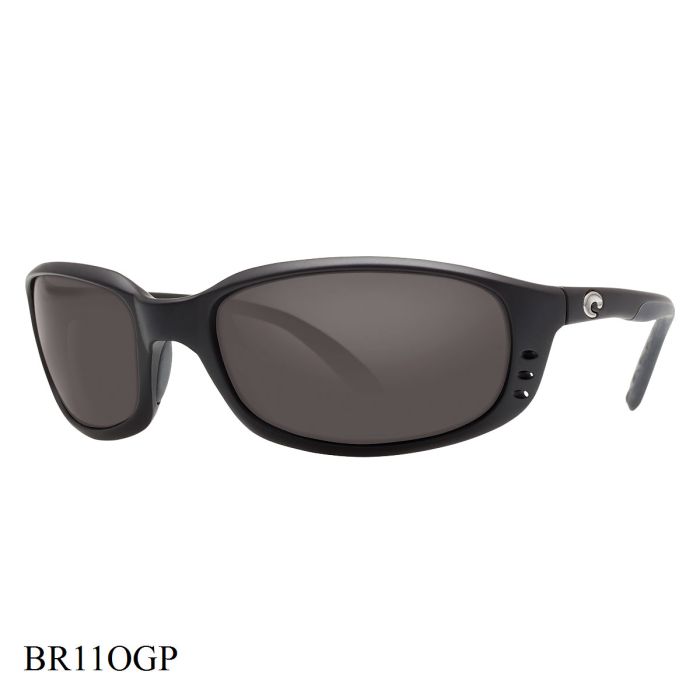 Costa Del Mar Brine Sunglasses Black Frame Grey Lenses