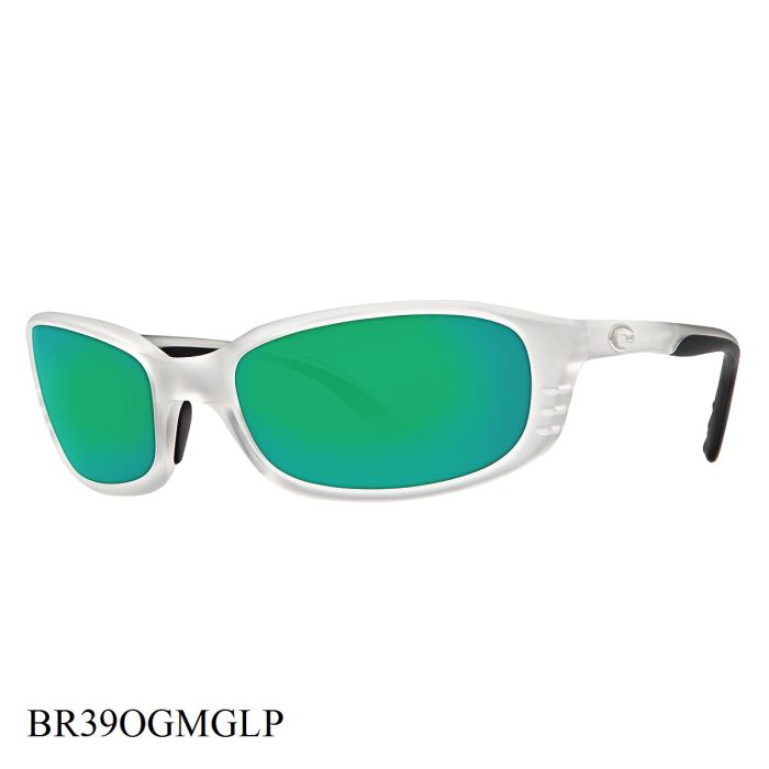 Costa Del Mar Brine Sunglasses Crystal Frame Green Lenses