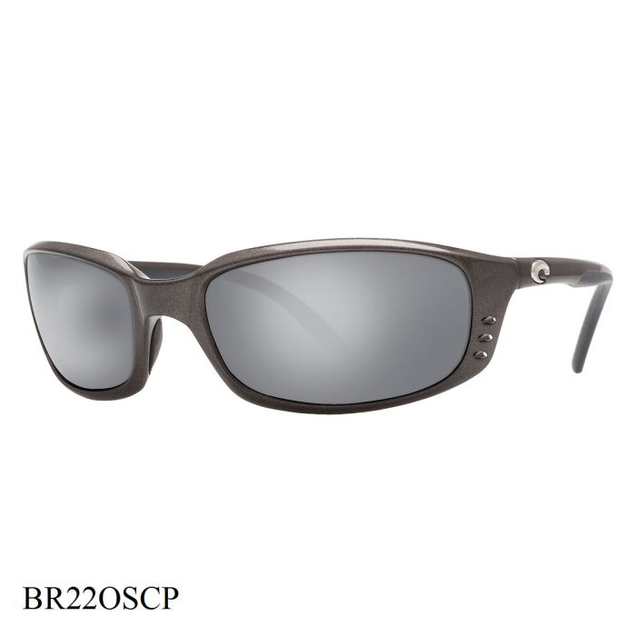Costa Del Mar Brine Sunglasses Gunmetal Frame Silver Lenses
