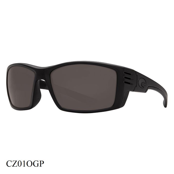 Costa Del Mar Cortez Sunglasses Blackout Frame Grey Lenses