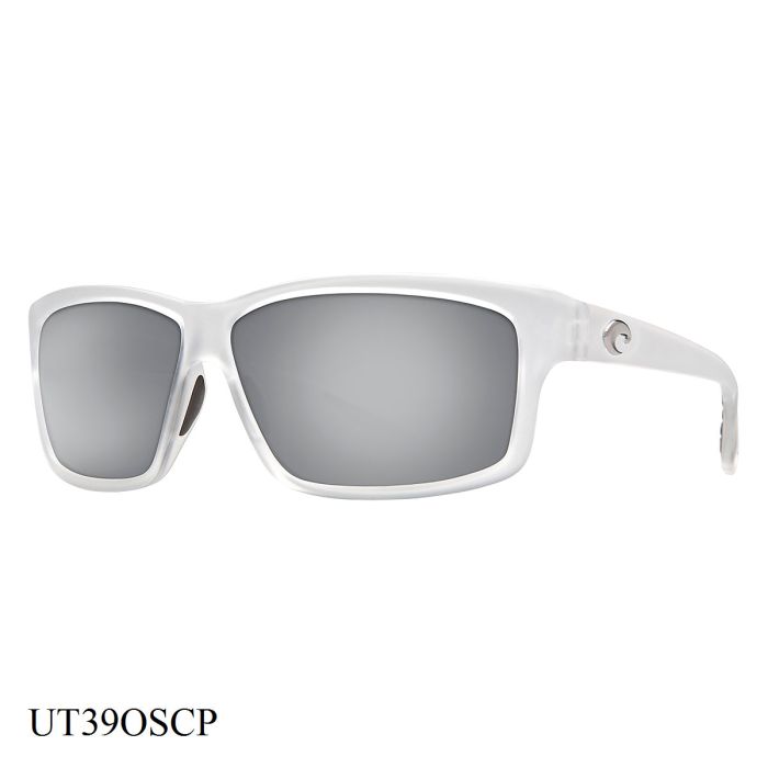 Costa Del Mar Cut  Sunglasses Crystal Frame Silver Lenses