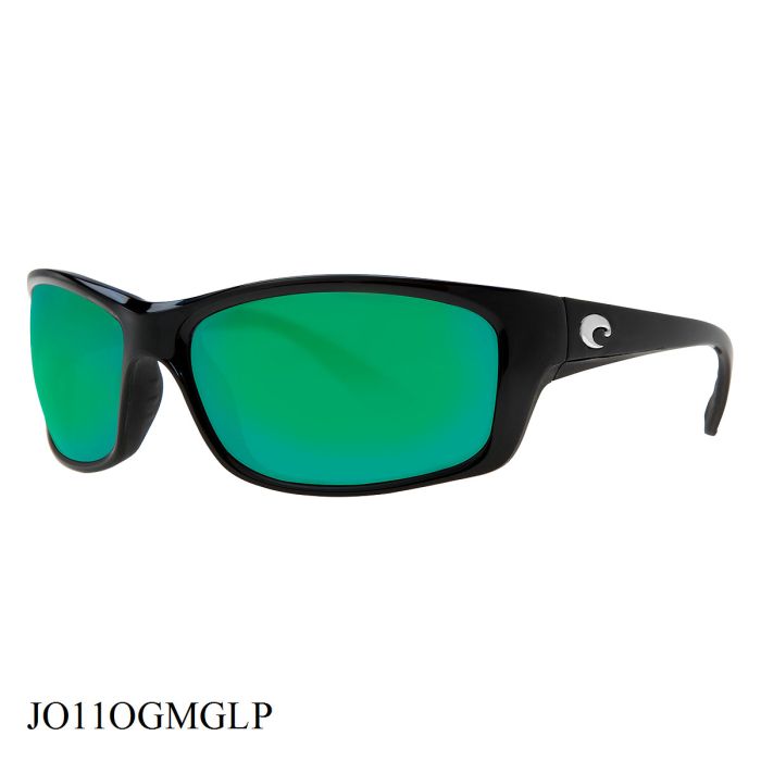 Costa Del Mar Jose Sunglasses Black Frame Green Lenses