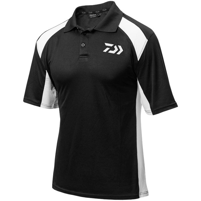 Daiwa Black & White Polo Shirt