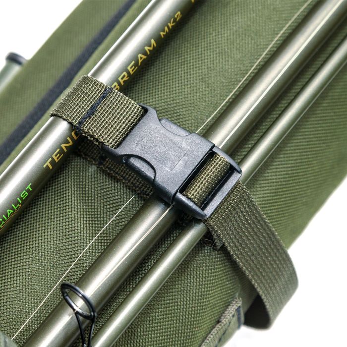Close Up of Secured Rods In Drennan Quiver