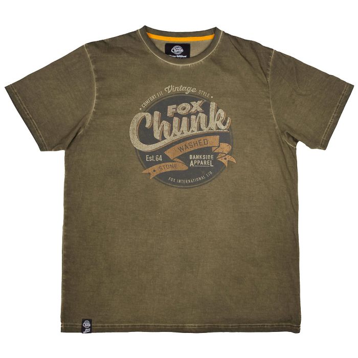 Fox Chunk Stonewash T Shirt 1