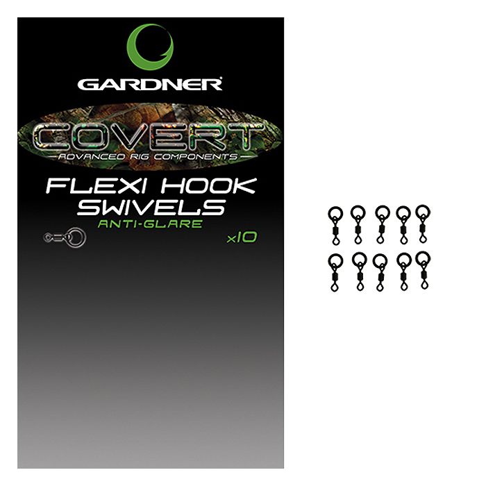 Gardner Covert Flexi Hook Swivels Packet