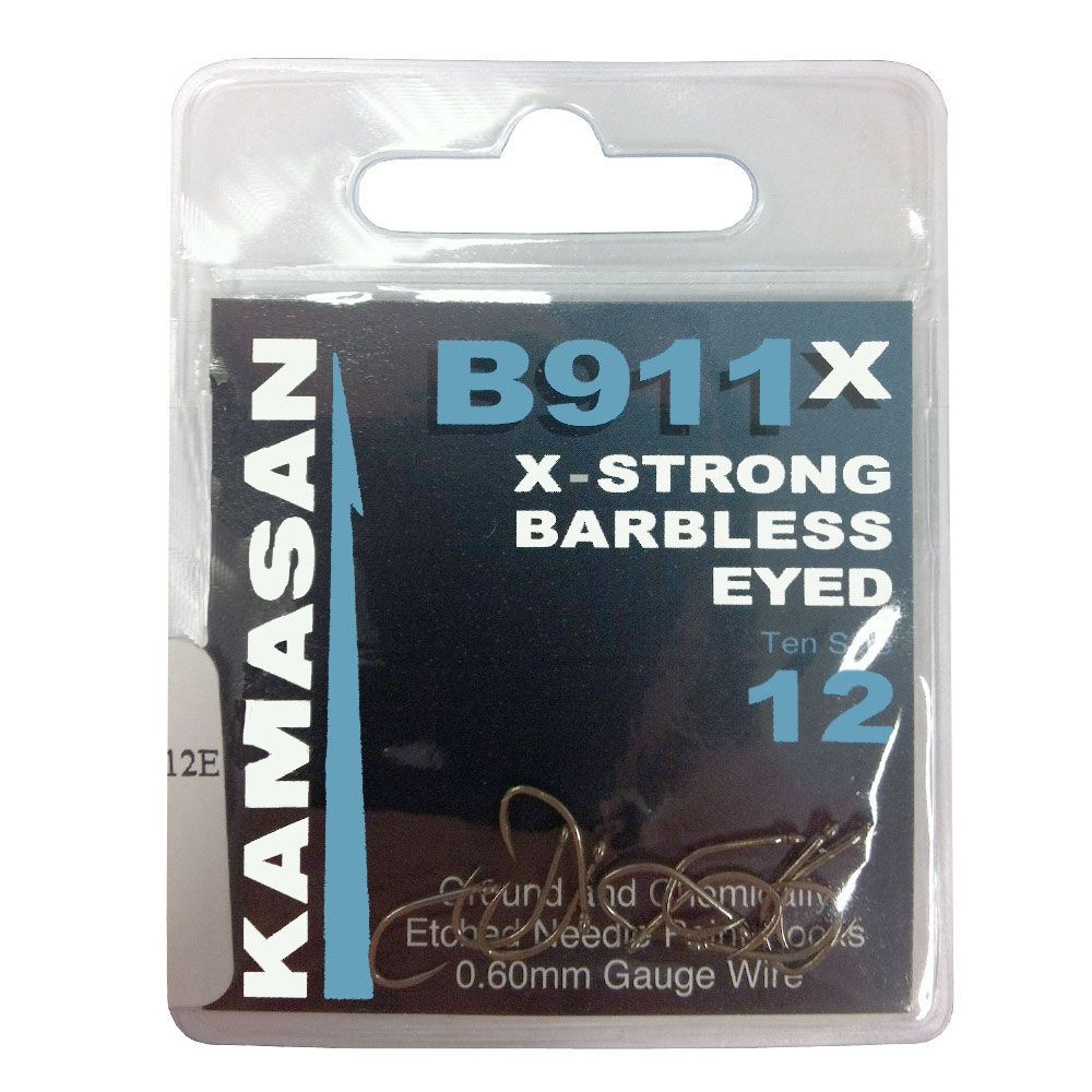 Hameçons Kamasan B911 - Sans Ardillon - Lot De 25 - Pour Pêche à La Mouche
