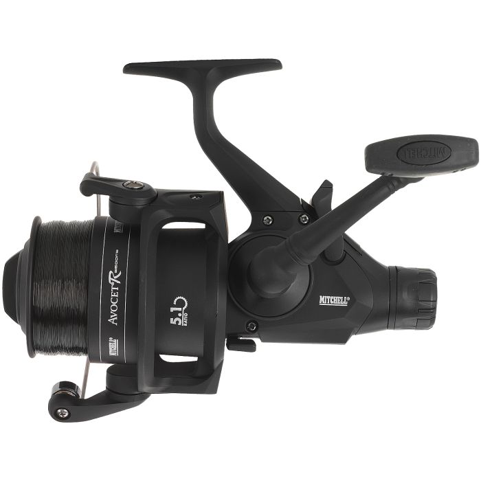 Mitchell Reel Avocet Black Edition with Line Profile View