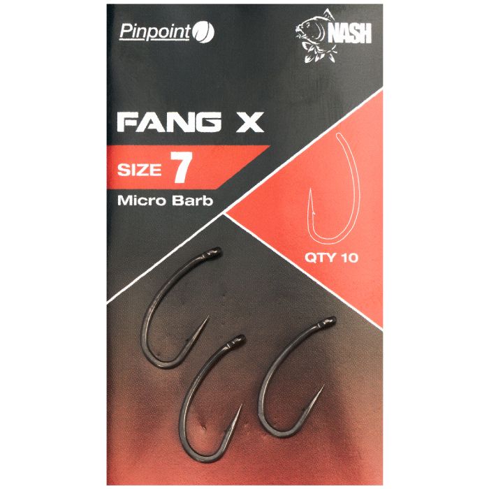 Nash Pinpoint Fang X Hooks Micro Barbed