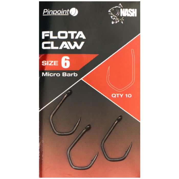 Nash Pinpoint Flota Claw Hooks Micro Barbed
