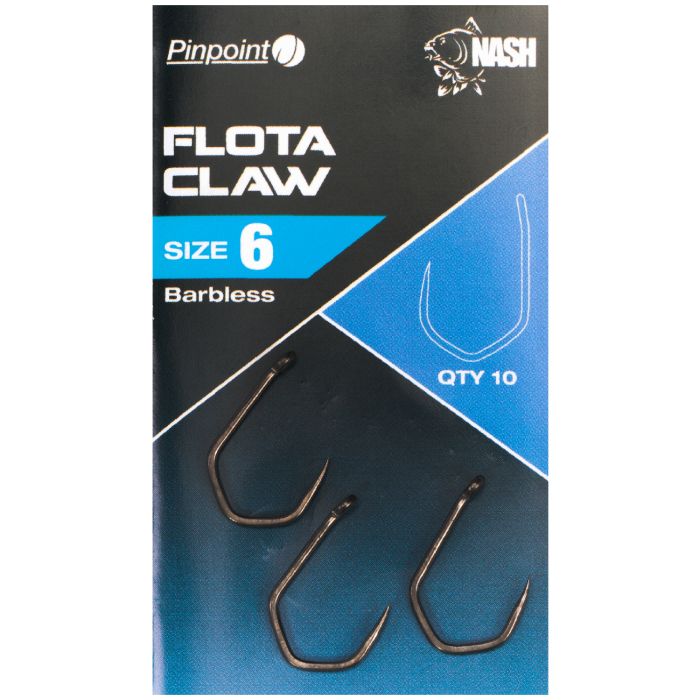Nash Pinpoint Flota Claw Hooks Barbless