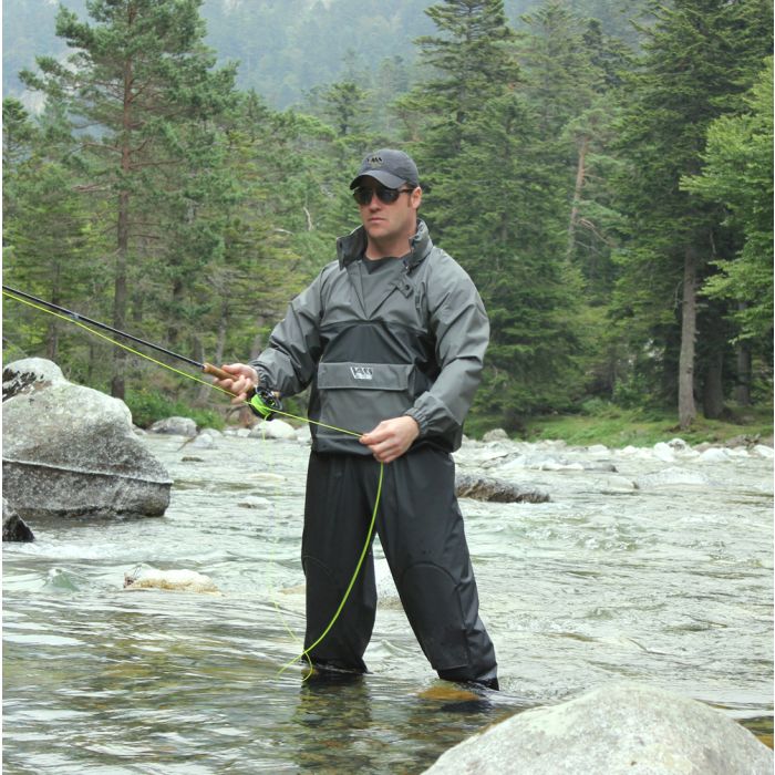 Smock Imperméable Vass-Tex Team Vass 175 - Gris Et Noir, Homme (Neuf Avec étiquettes)