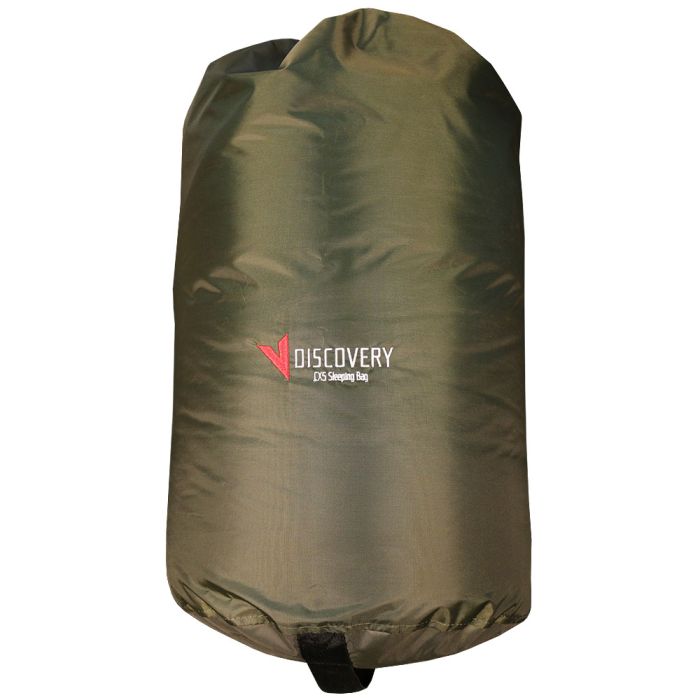 Le Sac de Couchage Advanta Discovery CX5 5 Saisons rangé dans son sac de rangement