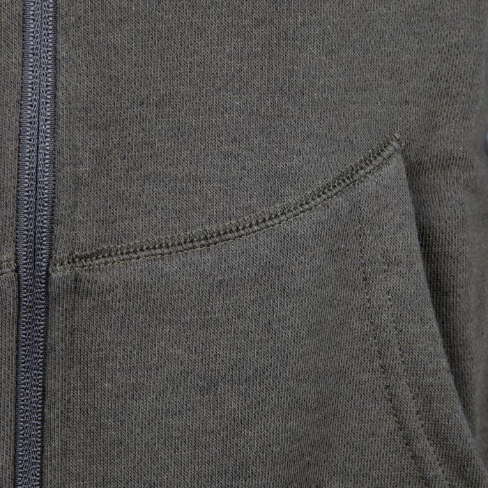 Korda Kore Olive Zip Hoodie Close Up 2