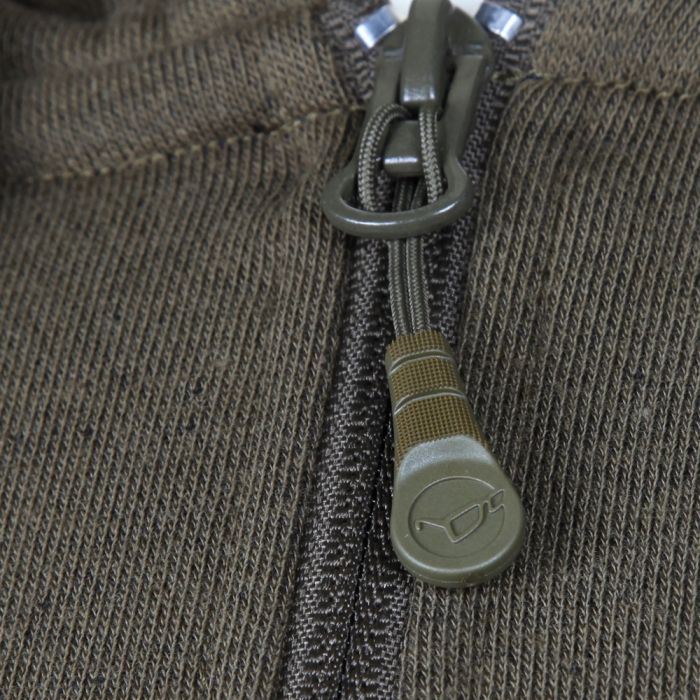Korda Kore Olive Zip Hoodie Close Up 