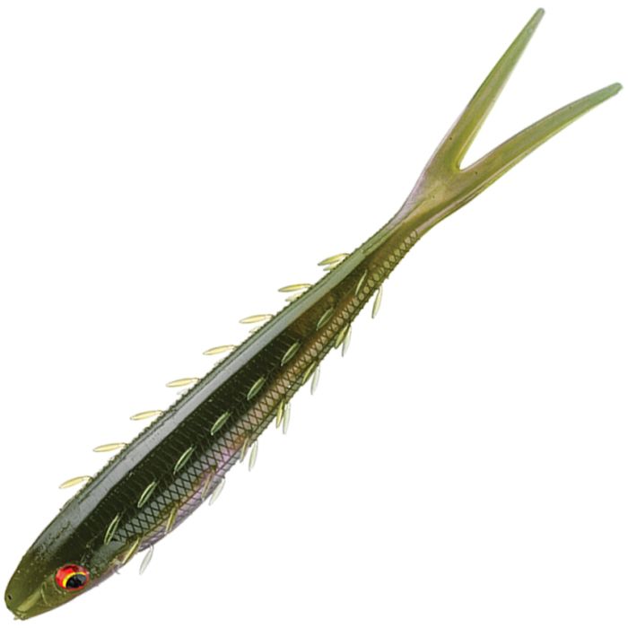 Leurre De Pêche Bass Pro Shops Z-9 - Swimbait Perche Verte - Coule, Leurre Souple