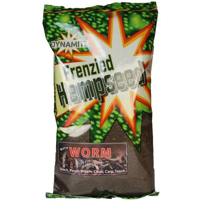 Dynamite Baits Frenzied Hemp Dark Worm Groundbait 900g