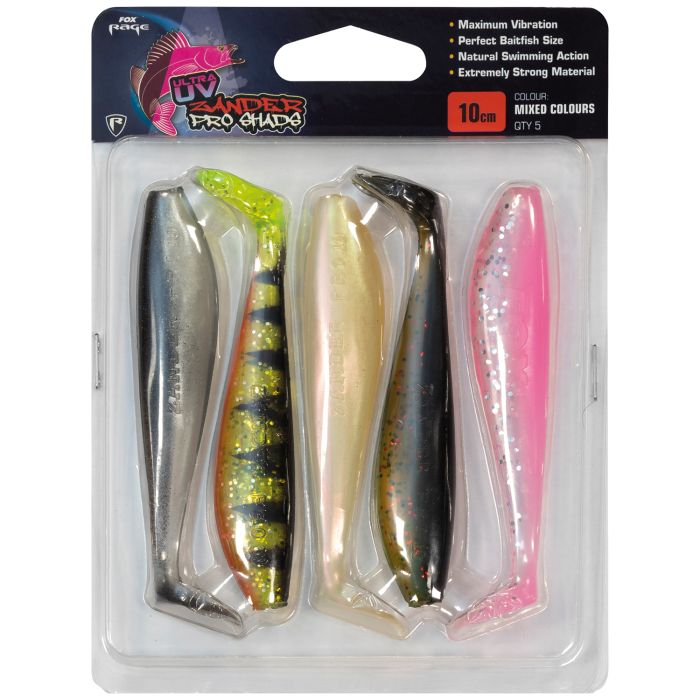 Fox Rage Ultra UV Zander Pro Shads Mixed Colour