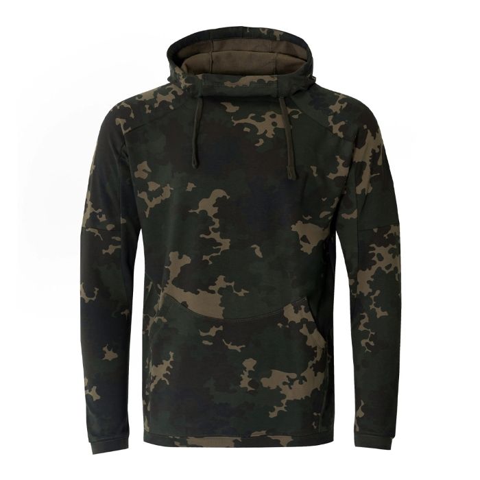 Sweat à Capuche Fox Collection Pour Homme – Mélange Coton, Coloris Noir Et Orange Pêche, Style Décontracté