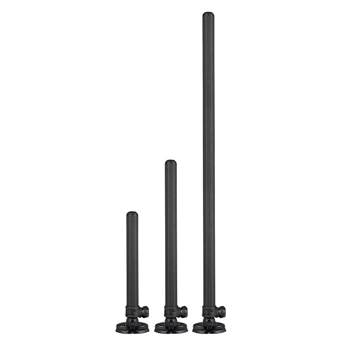 Preston Support Parapluie Offbox 36 – 2 Articulations – Fixation Sur Boîte Siège – Inserts 30, 25 Et 23 Mm – Aluminium/plastique Noir