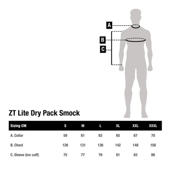 Nash ZT Lite Dry Pack Smock - C6637 - 5055144866376 - Veste légère imperméable type smock > Vêtements de Carpiste > Vestes et combinaisons de pêche - Magasin de pêche