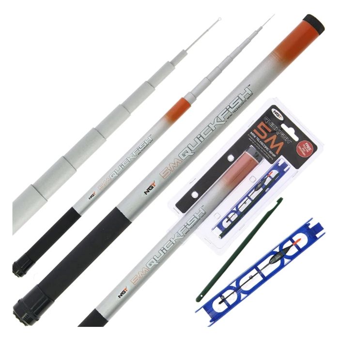 Épuisette De Pêche Triangulaire Pliable Et Résistante De 1,5 M Avec Manche Télescopique