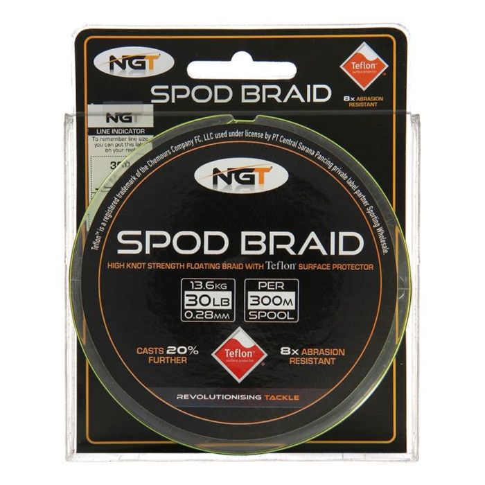 Tresse NGT Teflon Coated Spod & Marker Floating Braid 300m