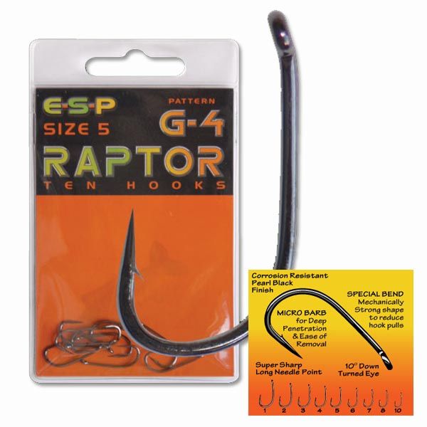 HAMEÇON ESP RAPTOR G-4 N°2 par 10 EUR 5,45 - FR