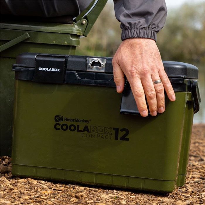 RidgeMonkey Compact Fishing Cool Box 12L In Use 2