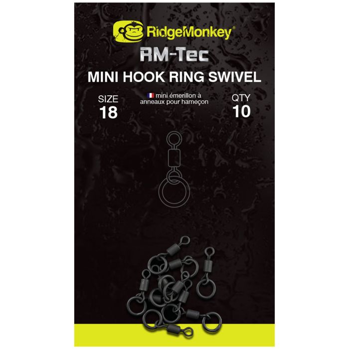 RidgeMonkey RM-Tec Mini Hook Ring Swivel