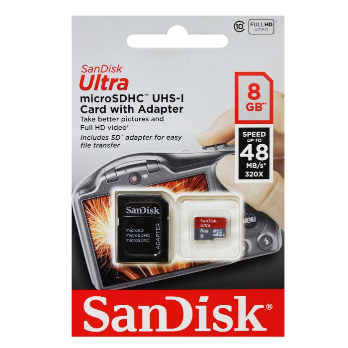 SanDisk Micro SD Card 8GB Ultra