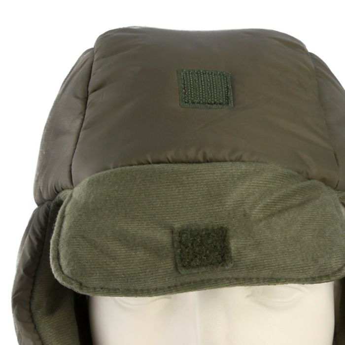 Snugpak Olive Snug Nut Hat Close Up 2
