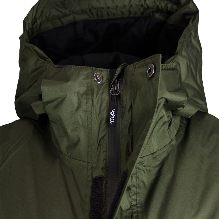 Well wrapped up with the adjustable peaked hood