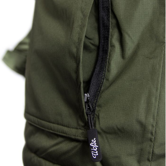 Just one of the many pockets on the Olive Polar jacket