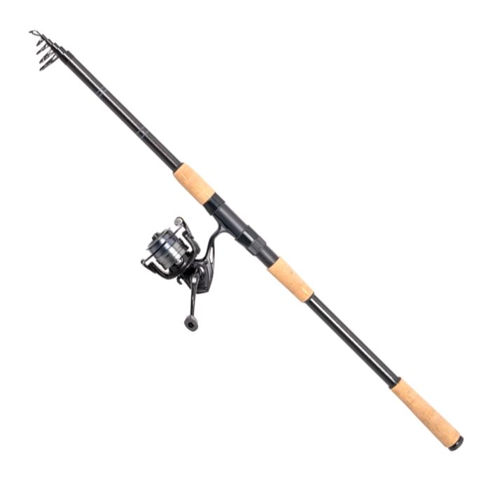 Canne à Pêche Télescopique 2.1m + Moulinet Baitcasting Combo - Kit Complet Pour Débutants