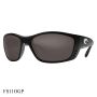 Costa Del Mar Fisch Sunglasses Black Frame Grey Lenses