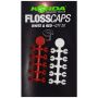 Korda Floss Caps Red and White
