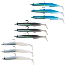 Leurre Berkley Powerbait Sandeel – Bleu, 4/8,5g, Pré-monté, Pour Bar Cabillaud
