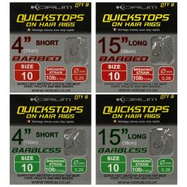 Bas de Ligne Cheveux Korum Quickstops on