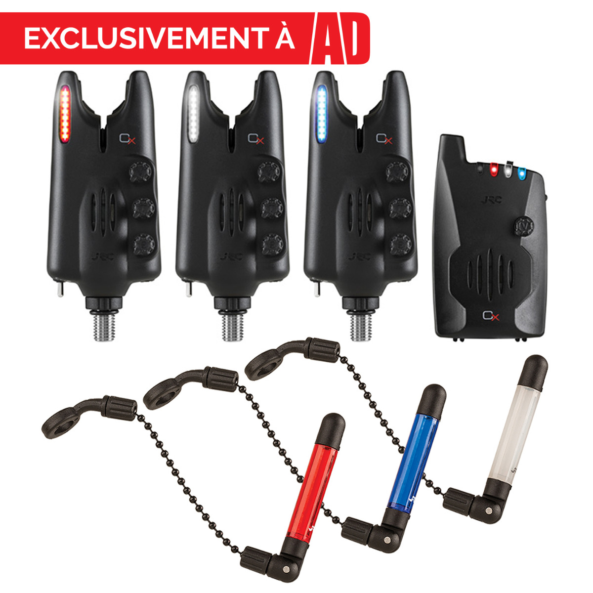 Accessoire Pêche Carpe Nuit Détecteurs De Touche Pêche Carpe - Lot 3 Avec LED Et Son Bipeur Peche Carpe
