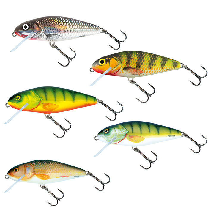 Salmo Perch SR Wobbler Flachläufer floating 12,0cm YD 12cm - Perch - 36g - 1Stück