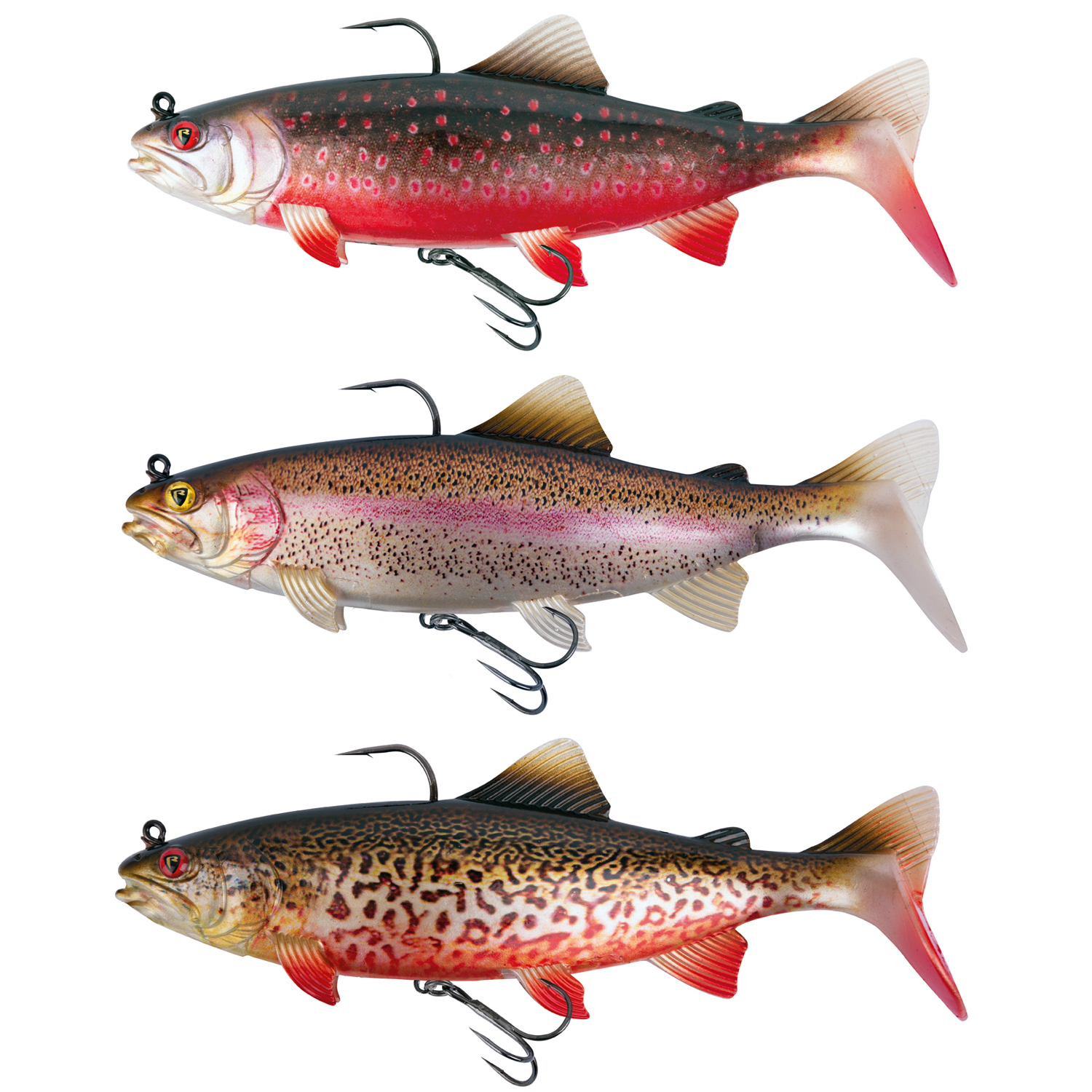 Fox Rage Replicant Trout - Leurre En Caoutchouc Truite Pour Brochet, Sandre, Perche